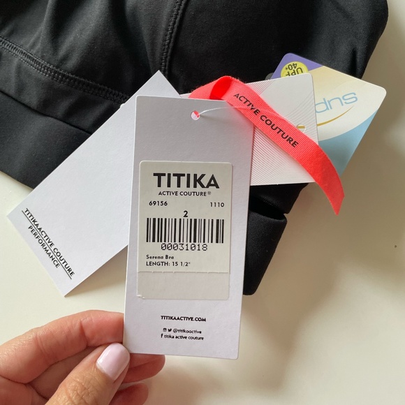 Titika Active Couture Serena Bra / size 2 / Black - Picture 4 of 4